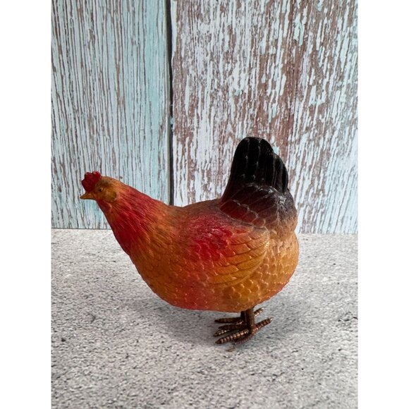 1930's Celluloid Chicken Figurine 3.5" Collectible Decor - Picture 6 of 10